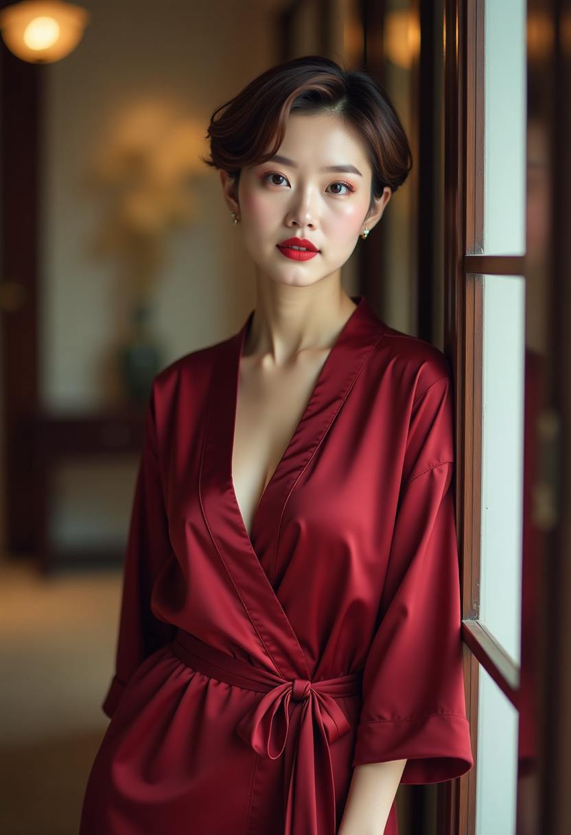 裙角与初春木椅
